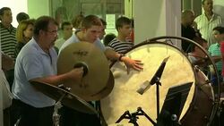 Band Concert in SalobreÃ±a Stock Footage