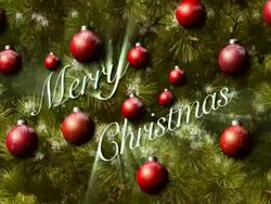 Merry Christmas Composite Stock Footage