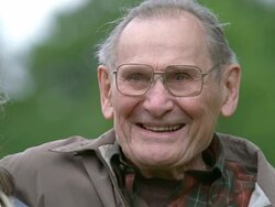 CU Senior couple smiling / Washington State, USA Stock Footage