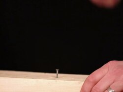 Close up hammer Stock Footage