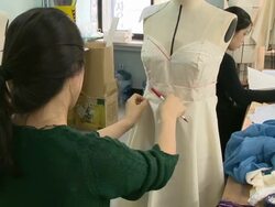 Making process of the women's clothing Stock Footage