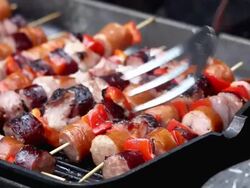 shashlik Stock Footage