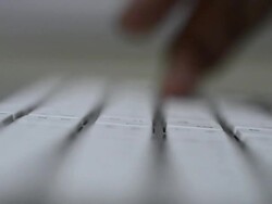 Typing on a Keyboard Stock Footage