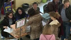 CLEAN : Crowds of voters as Spain heads to polls in landmark elections News Clip