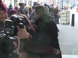 Louis Smith at Comic Relief Celebrity Sightings Stock Footage