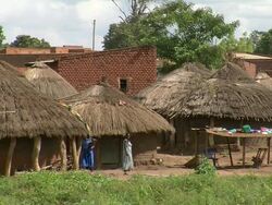 rural village in africa Stock Footage