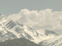 View of the Himalaya mountains Stock Footage