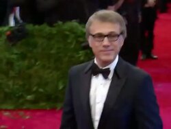 Christoph Waltz at "PUNK: Chaos To Couture" Costume Institute Gala Stock Footage