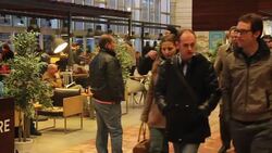 CLEAN : Relatives of plane crash victims arrive at Barcelona Airport News Clip