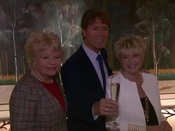 Judith Charmers, Cliff Richard, Gloria Hunniford at The Lady Taverners Tribute Lunch to Sir Cliff Richard at Dorchester Hotel on November 09, 2012 in London, England (Footage by WireImage Video/Getty Images) Stock Footage