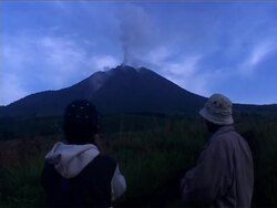 Volcano continues to erupt; displaced camps News Clip