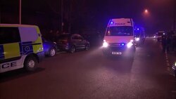 Riot police arriving at a disturbance at HMP Birmingham which has spread to four wings of the prison. News Clip