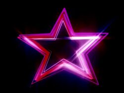 Neon star scribble HD Stock Footage
