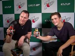 TiÃ«sto, Martin Garrix at 7UPÂ® Amps Up Miami Music Week With New Collaboration Ft. Tiesto and Martin Garrix Stock Footage