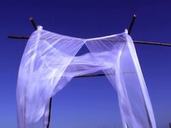 White see through fabric Stock Footage