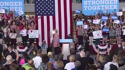 CLEAN : Clinton says great to be back on trail as race tightens (2) News Clip