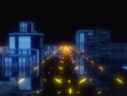 Cyberspace city Stock Footage