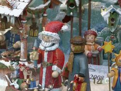 MS View of Christmas decoration / Rothenburg o.d. Tauber, Bavaria, Germany Stock Footage