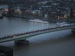 Bridge at night Stock Footage