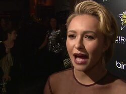 INTERVIEW: Hayden Panettiere on coming out to support the Seven Bar Foundation at the 4th Annual Hollywood Domino Gala at West Hollywood CA. (Footage by WireImage Video/GettyImages) Stock Footage