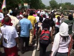 CLEAN: Hundreds arrested as Olympic torch makes tense Indian passage News Clip