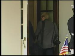 WRAP Israeli PM arrives at White House ADDS bites from Olmert, Bush News Clip