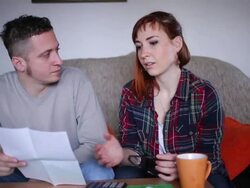 Young couple in Financial Difficulties Stock Footage