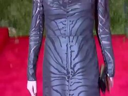 Kathryn Neale Shaffer at "PUNK: Chaos To Couture" Costume Institute Gala Stock Footage