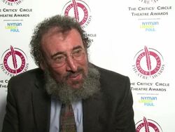 INTERVIEW - Antony Sher on directors, home life and Hollywood stars at The Criticsâ€™ Circle Theatre Awards on 27th January 2015 in London, England. Stock Footage