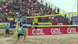 CLEAN : Copacabana beach volleyball warms up for Rio Olympics News Clip