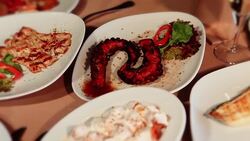 Seafood Restauran in Luxury Stock Footage