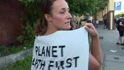 G20 Summit protester soundbite News Clip