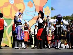 Rancho do Minho children dance company from Oshawa Stock Footage