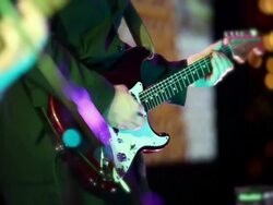Musicians Performing on Stage Stock Footage