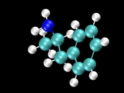 Animation of rotating Amphetamine molecule Stock Footage