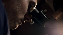 Student with telescope Stock Footage