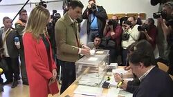CLEAN : PSOE leader votes in landmark Spain elections News Clip