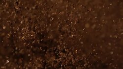 instant coffee powder falling. Stock Footage