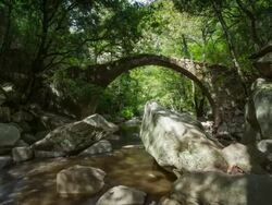TIME LAPSE: Spelunca Bridge Stock Footage