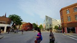 June 2015 Madison: Busy junction time-lapse - RED Dragon Stock Footage