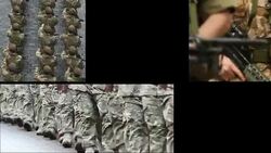 Army & Soldiers Montage Stock Footage