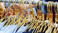 clothes rail Stock Footage