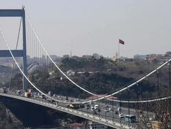 HD: Fatih Sultan Mehmet Bridge,  Istanbul, TURKEY Stock Footage