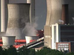 Coal fired Power Station Stock Footage