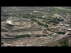 London Olympic Stadium Construction Footage News Clip