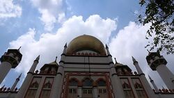HD VDO : Sultan Mosque Stock Footage