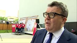 Interview with Tom Watson, Labour deputy leader at Labour Vote Remain event News Clip