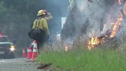 Firefighters battle wildfire that has destroyed more than a dozen homes and forced about 100 to flee Instructional Video