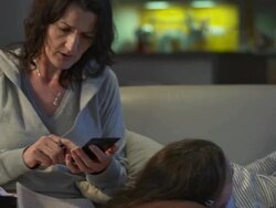 HD: Workaholic Single Mother Calculating Taxes Stock Footage