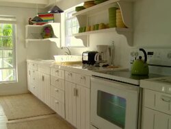 MS,  domestic kitchen,  Harbour Island,  Bahamas Stock Footage